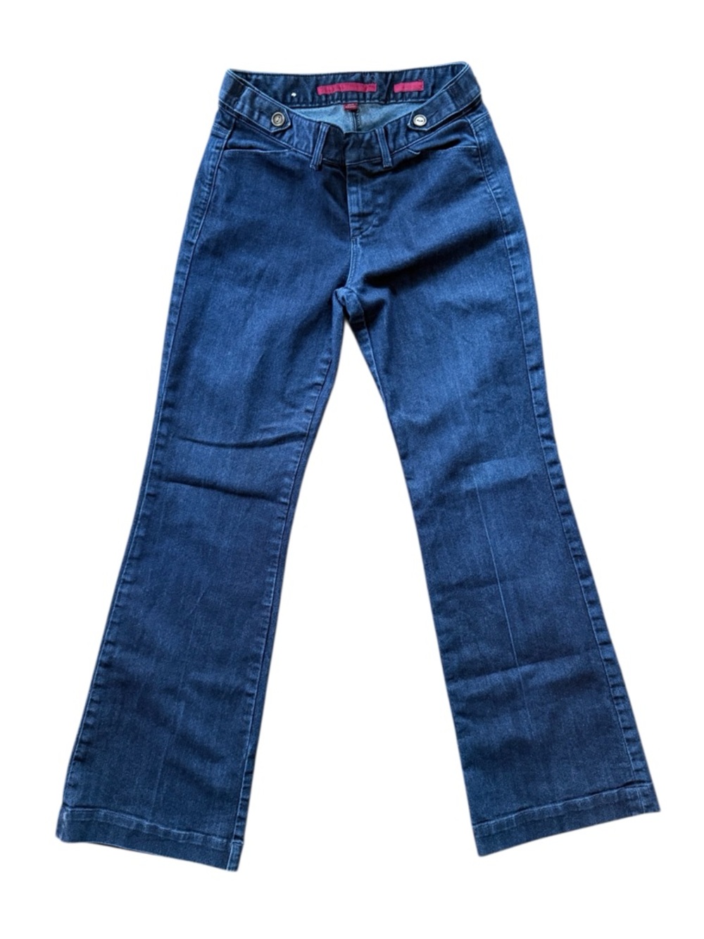 Banana Republic Wide Leg Flare Jean Dark Wash Size 27 / 4 Limited Edition Button